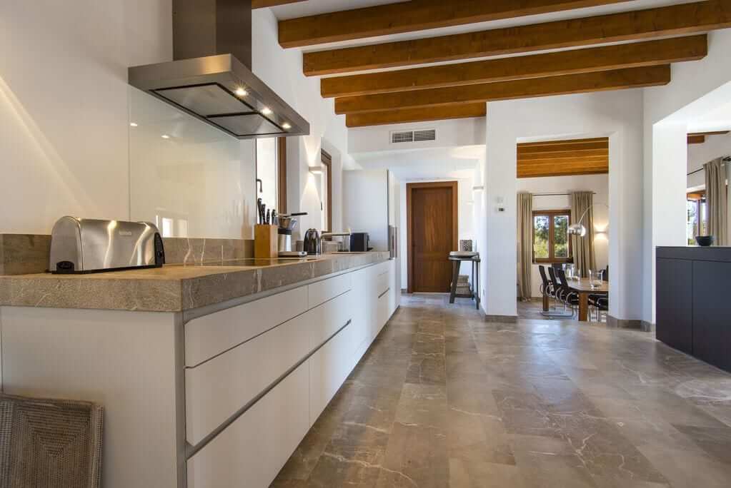 Große Küchew auf der Hochzeits-Finca Mallorca