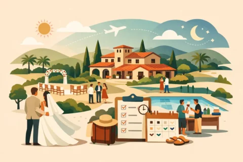Hochzeitswochenende auf der Finca strukturieren
