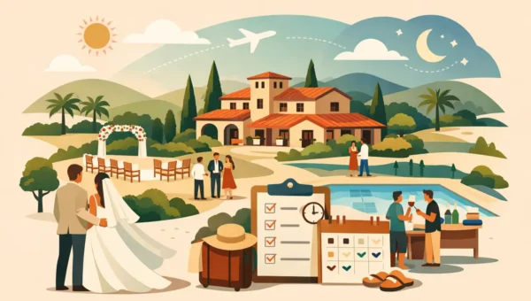 Hochzeitswochenende auf der Finca strukturieren