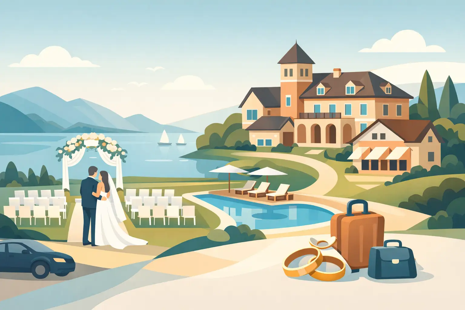 Guide zur Hochzeitslocation mit Unterkunft
