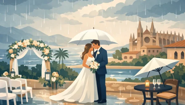 Was passiert bei Hochzeitsregen auf Mallorca?