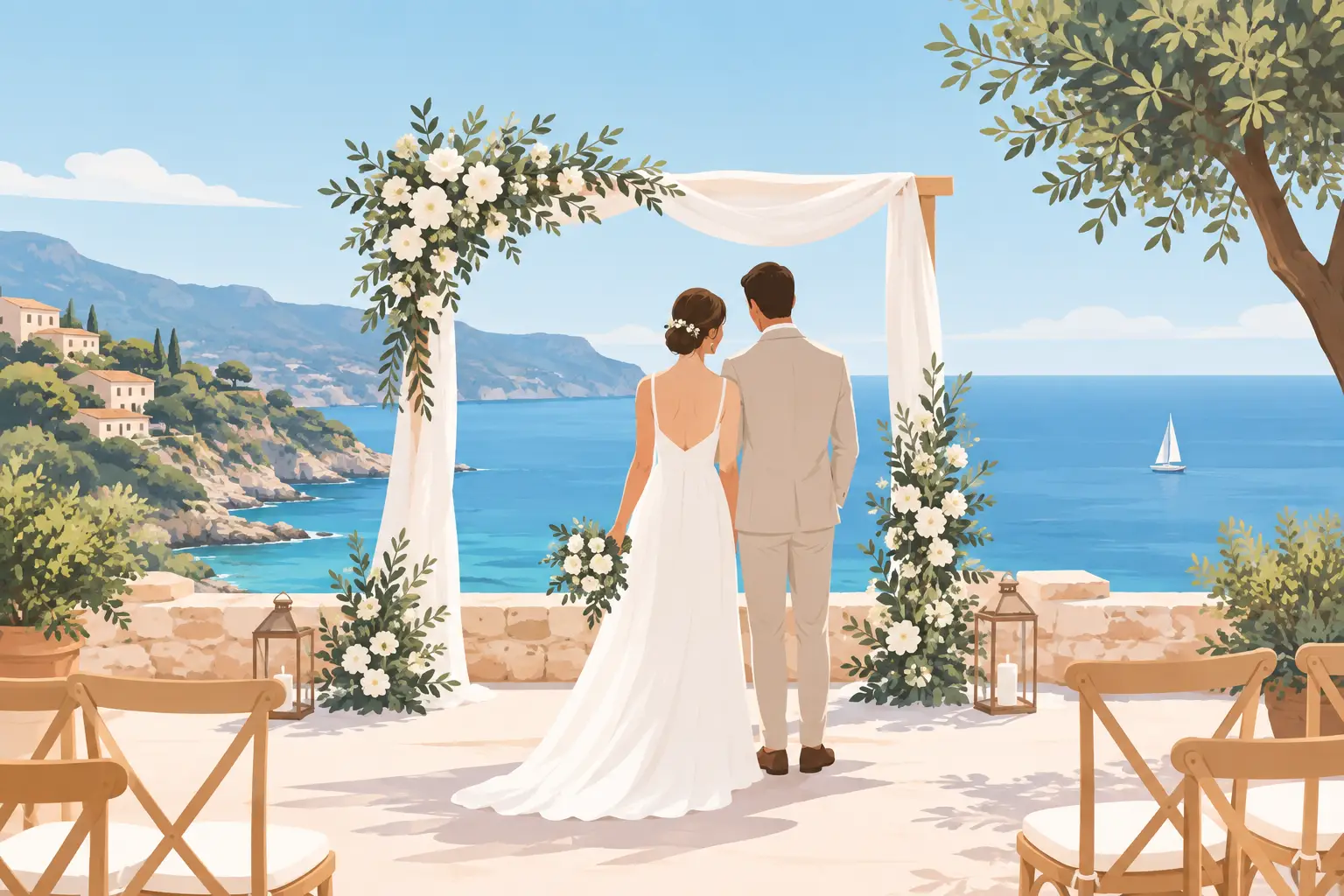 Beispiel einer Sommerhochzeit auf Mallorca