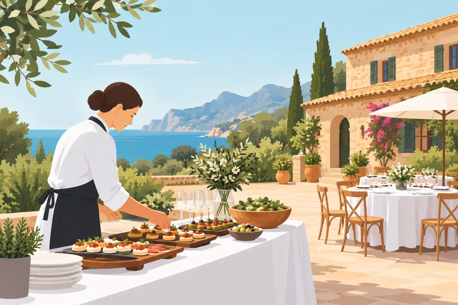 Ist Catering auf einer Mallorca-Finca erlaubt?